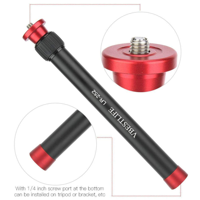Tripod Extension Tube, Gimbal Extension Pole, Aluminum Alloy Tripod Mount Monopod Extension Rod for Tripod Stabilizer