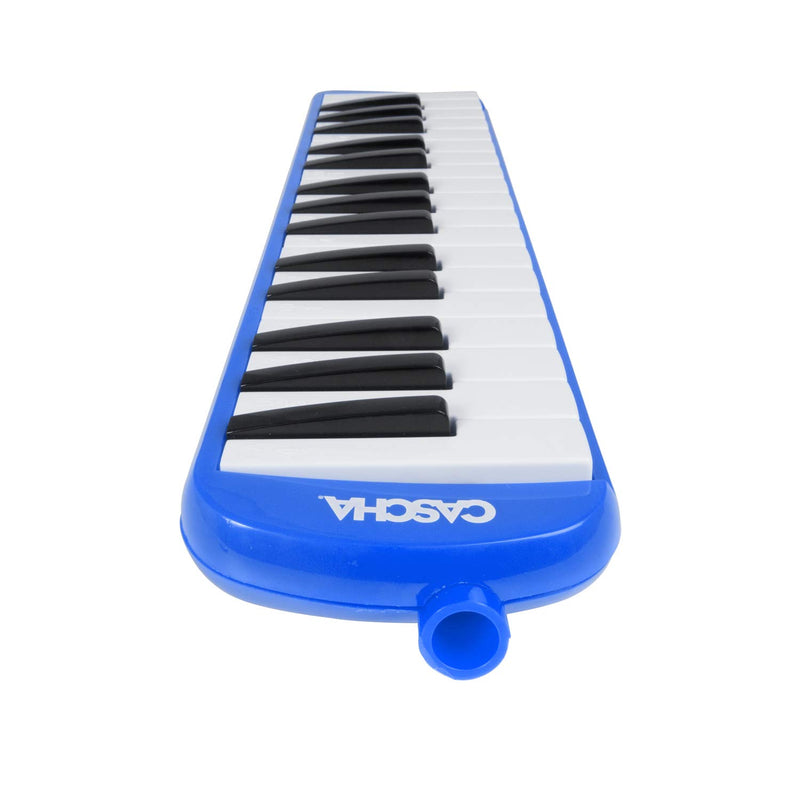 CASCHA Melodica with bag and mouthpiece, instrument for children and beginners, blue