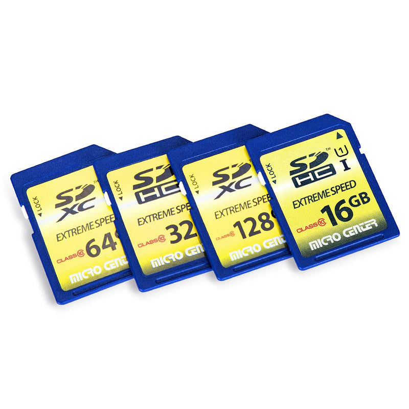 Micro Center 16GB Class 10 SDHC Flash Memory Card SD Card (2 Pack) 16GB x 2