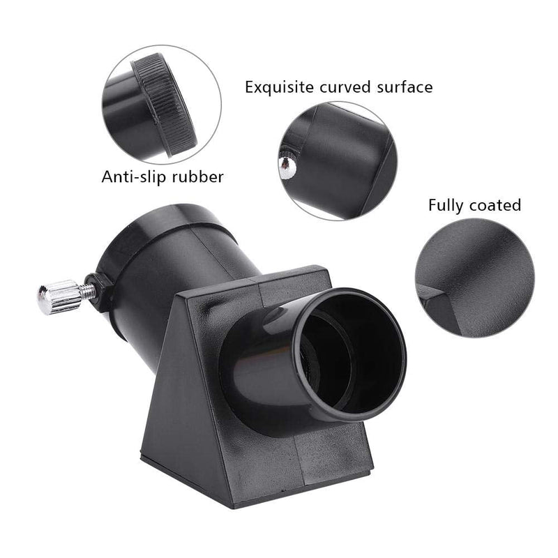 Serounder 0.96" 45 Degree Diagonal Mirror Adapter Erecting Image Positive Prism Optic Mirror for Astronomical Telescope Eyepiece Accessories
