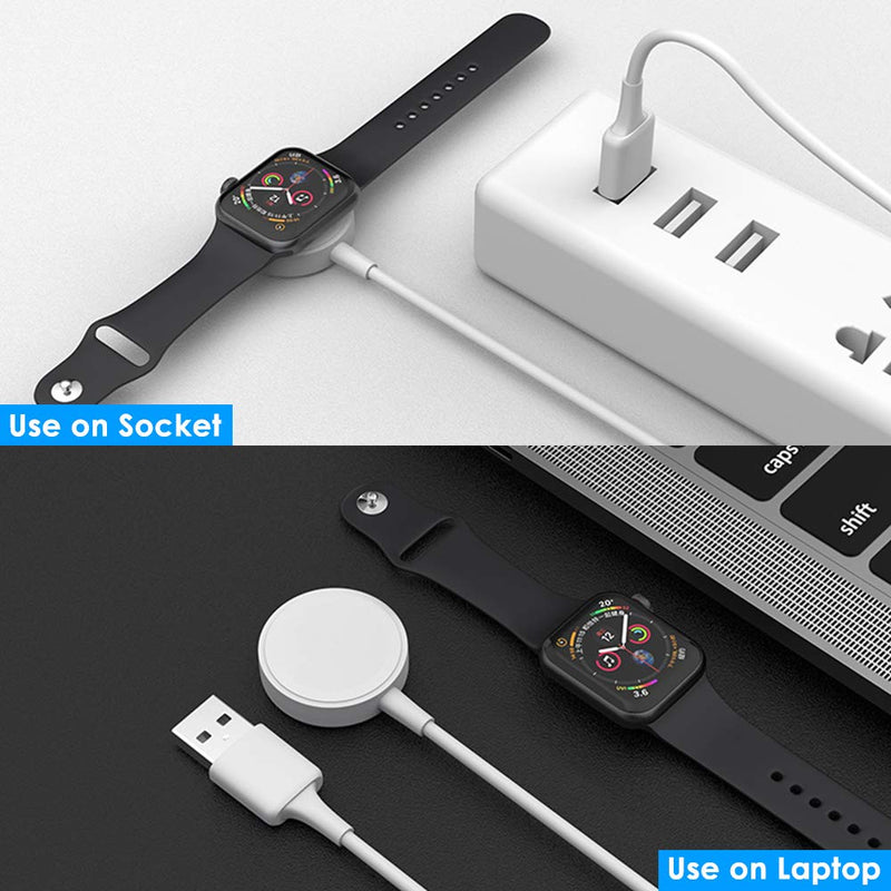 Watch Charger for Apple Watch Portable Universal Wireless Magnetic Charger Charging Cable Supports Fast Charging Suitable for Apple Watch Series 6 SE 5 4 3 2 1