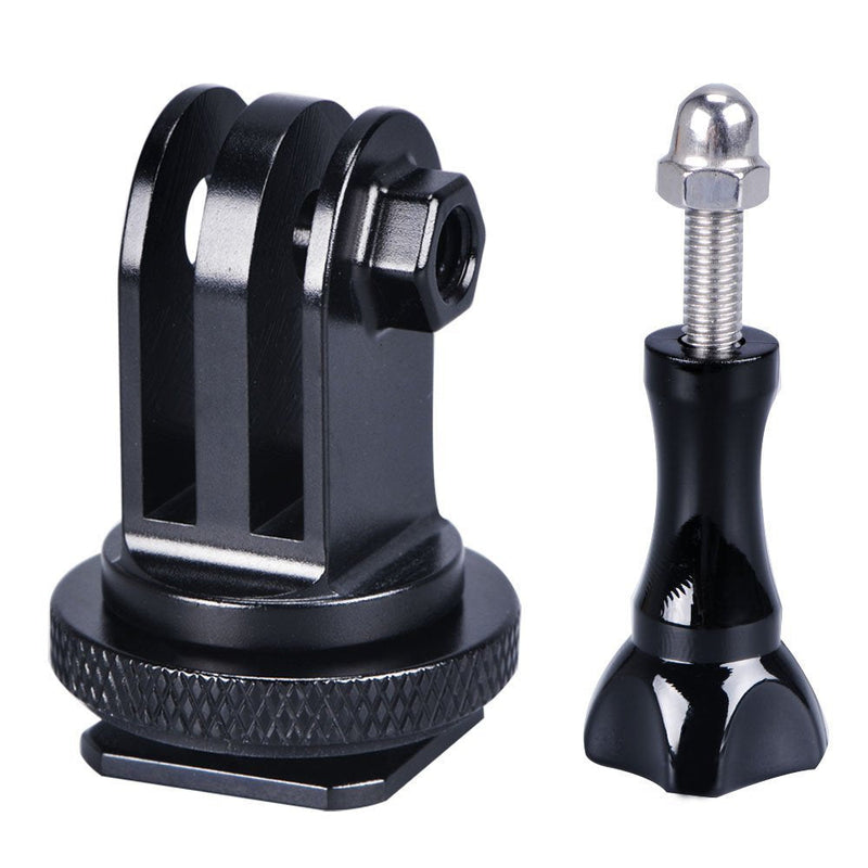 Smatree Full Aluminum Tripod Screw to DSLR Camera Flash Cold Shoe Mount Adapter Compatible for GoPro 10/MAX/9/8/7/6/5/4/3+/3,GOPRO Hero 2018/DJI OSMO Action Camera