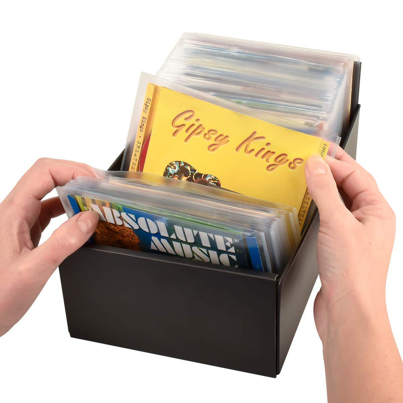 [AUSTRALIA] - Tarifold Storage Box for DVD Storage, CD Storage, Blu-ray Storage and Xbox Video Games, Black (10290) 