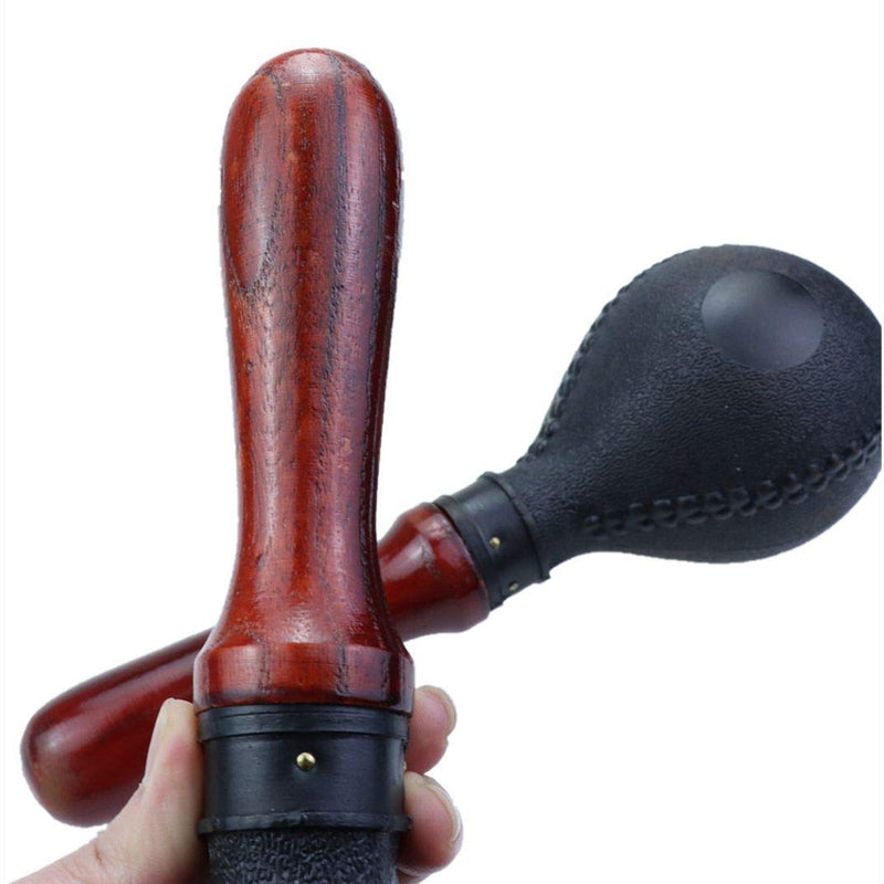 Heatoe 1 Pair Black Wood Handle Maracas, Sand Hammer Percussion Instrument Shakers Rattles for Beginners and Professionals