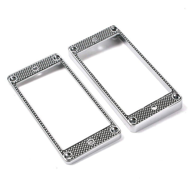 Alnicov 2pcs Curved Ring Humbucker Pickup Bottom Frame for LP Guitar