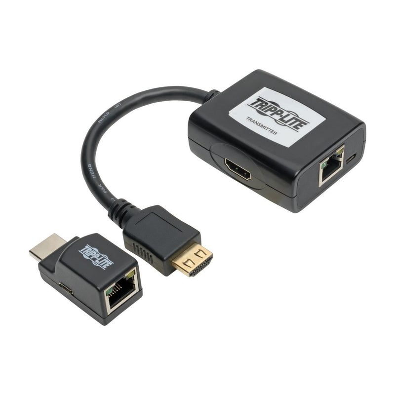 [AUSTRALIA] - Tripp Lite HDMI Over Cat5 Cat6 Extender Kit, Power Over Cable, Transmitter Receiver 100ft 1080p @ 60Hz TAA (B126-1P1M-U-POC) HDMI + Power over Cable (Compact) 
