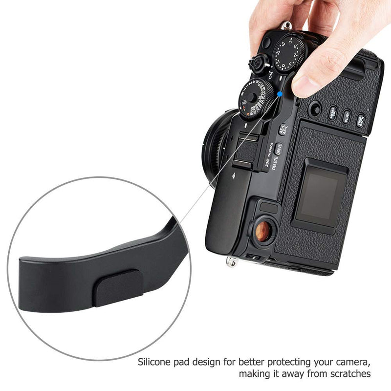 JJC Metal Thumbs Up Grip for Fuji Fujifilm X-PRO3 XPRO3 X-PRO2 XPRO2 with Hot Shoe Cover Protector Not Interfere with Controls of Camera