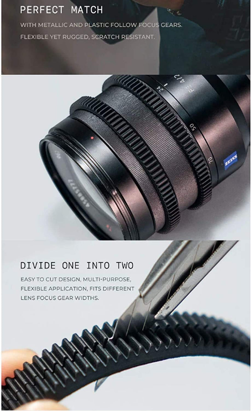 TILTA TILTAING Seamless TA-FGR 0.8 MOD Focus Gear Ring for Sony/Canon/Sigma/Tokina/Nikon/Fujifilm/Panasonic/Olympus/DU/Zeiss Lenses (88-90) 88-90