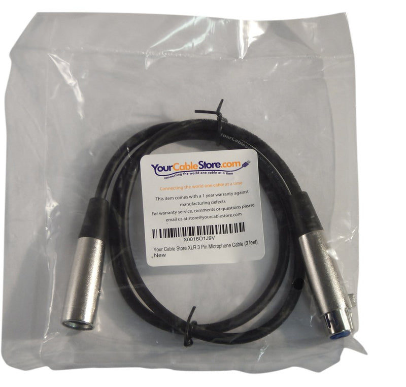 [AUSTRALIA] - Your Cable Store XLR 3 Pin Microphone Cable (3 feet) 003 Ft 