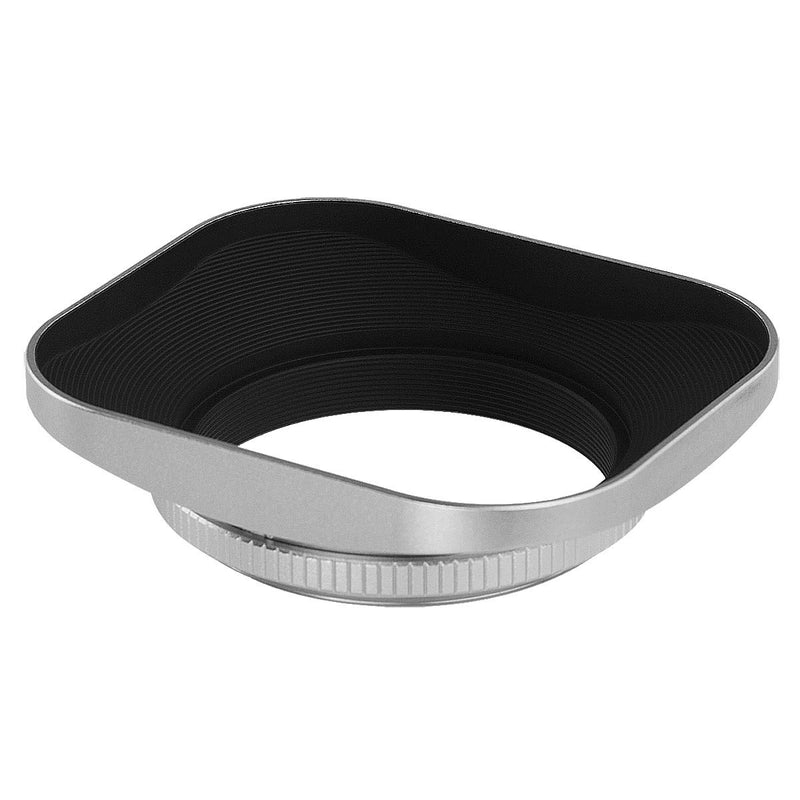 Haoge LH-S46T 46mm Square Metal Screw-in Lens Hood Cap for Leica Summilux-M 35mm f/1.4 50mm f1.4 E46, Summarit-M 90mm f/2.5 75mm f2.5 E46, Summicron-M 28mm F2 E46 ASPH, Voigtlander 35mm f/1.7 28mm f2