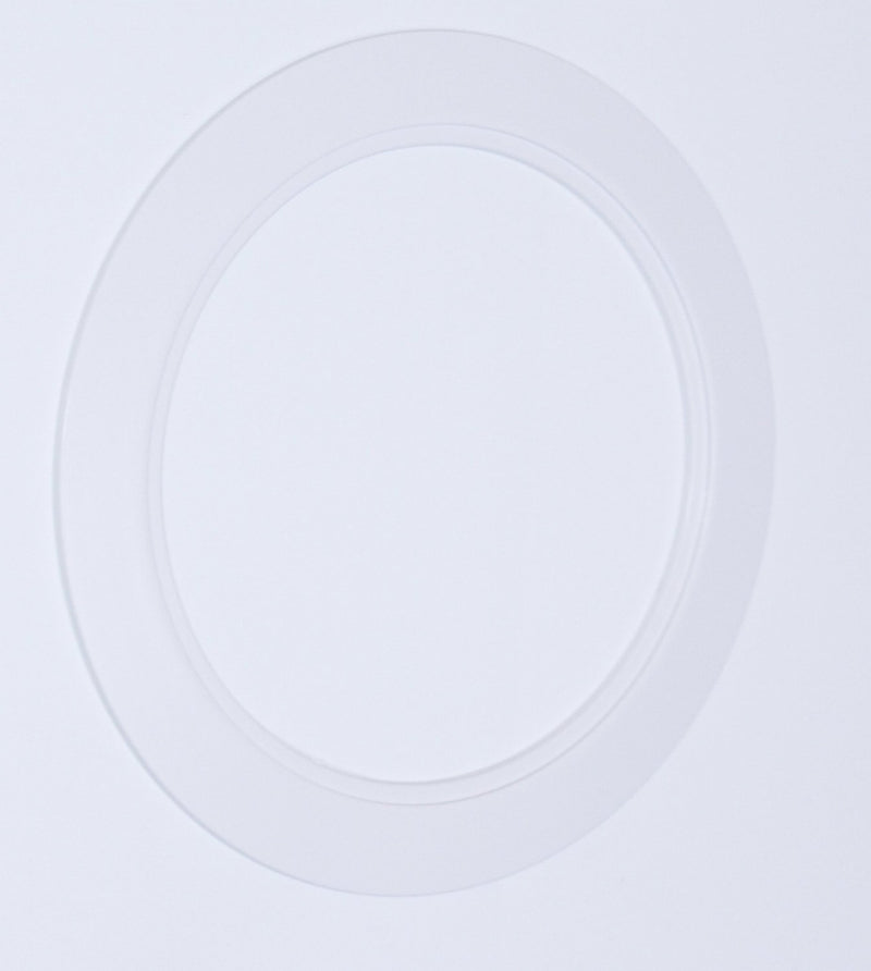 10 Pack-White Light Trim Ring Recessed Can 6" Inch Over Size Oversized Lighting Fixture
