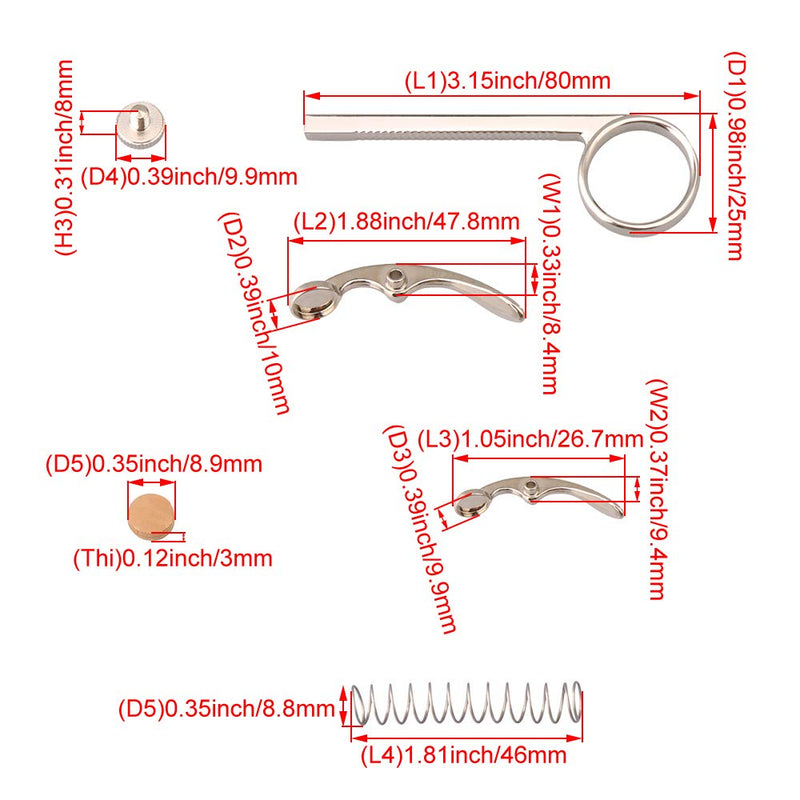 BQLZR Trumpet Valve Cork Pad Drain Valve Key Kit with Cornet Piston Spring Repair Set