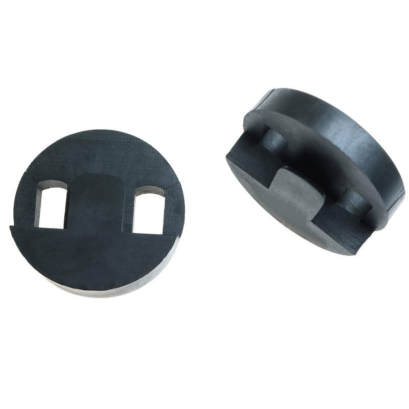 Longdex Cello Mute 2PCS Black Tourte Style Round Two Hole Cello Mute