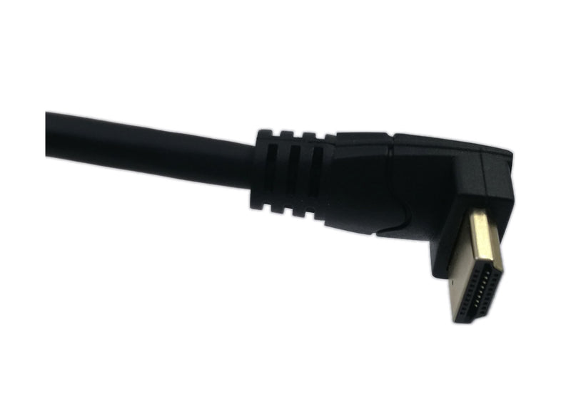 [AUSTRALIA] - zdyCGTime 1 Feet HDMI Up to Up Angle 90 Degree Vertical Right Cable -Supports 4K@60Hz, High Speed, HDMI 2.0 Ready - UHD, Ethernet & Audio Return - Video 4K 2160p, HD 1080p, 3D.(Male-Male)(Up) 