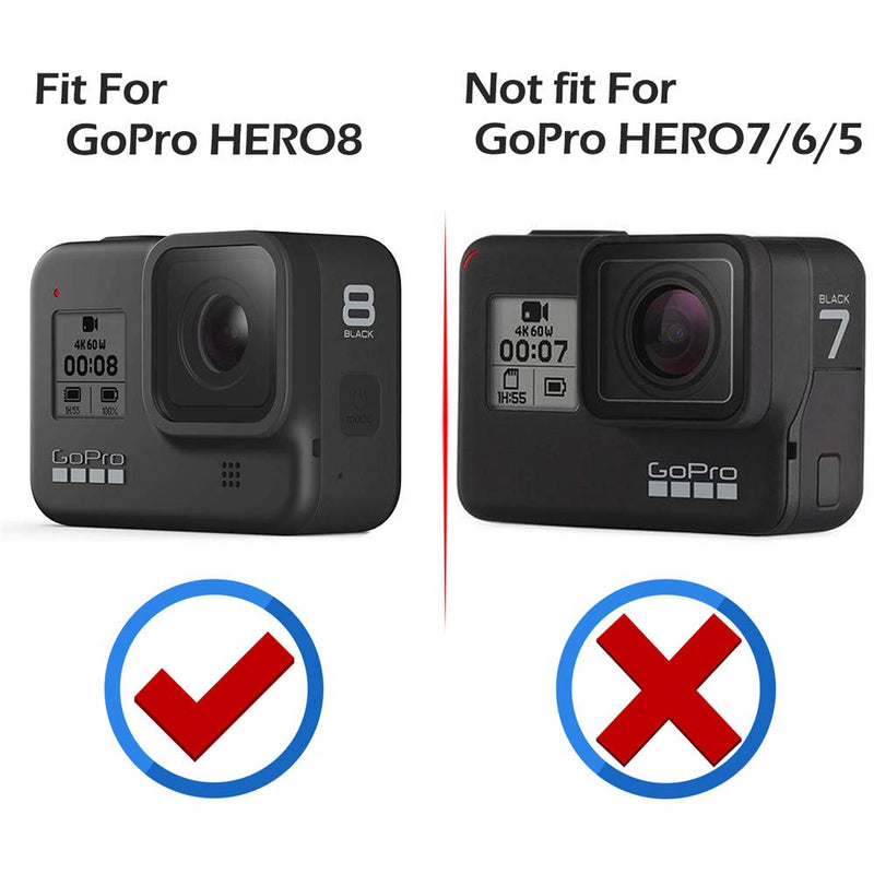Suoman 4Pcs for GoPro Hero 8 Screen Protector, [Perfectly Fit] Tempered Glass Screen Protector for GoPro Hero 8
