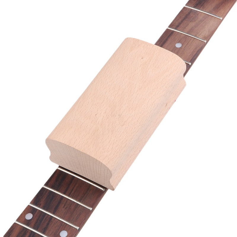 Yibuy 12# Wood Radius Sanding Blocks for Guitar Bass Fret Leveling Fingerboard Luthier Tool