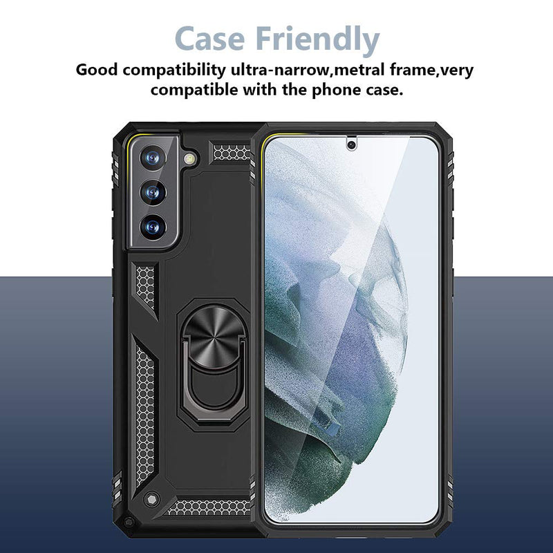 TOCOL [6 Pack] Compatible with Samsung Galaxy S21 5G 6.2 inch - 3 Pack Tempered Glass Screen Protector and 3 Pack Camera Lens Protector with [Installation Frame] HD Clear Bubble Free Case Friendly