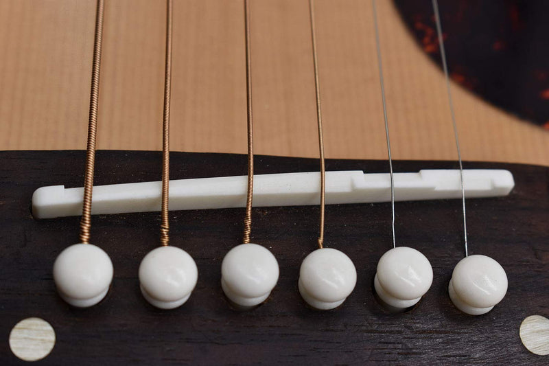 [AUSTRALIA] - Vencetmat Acoustic Guitar Bridge Saddles, Pure Complete Bone, Ivory Color, 4 Pack Saddle x 4 