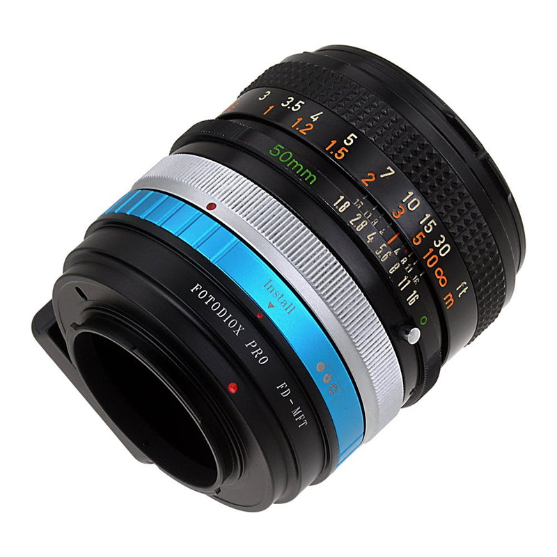 Fotodiox Pro Lens Mount Adapter, Canon FD (New-FD, FL) Lenses to MFT (Micro-4/3, M4/3) Mount Mirrorless Camera (Such as OM-D E-M10, Lumix GH4, and BMPCC)