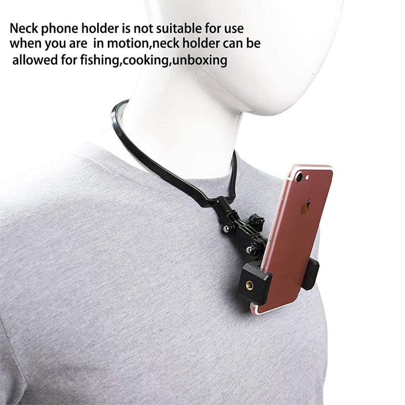 Pellking POV/Vlog Smartphone Head Strap Mount Selfie Neck Holder Mount Kit,Compatible with iPhone Samsung Smartphones,Hero 9, 8, 7, 6, 5, 4, 3, 2, 1, DJI Osmo Action