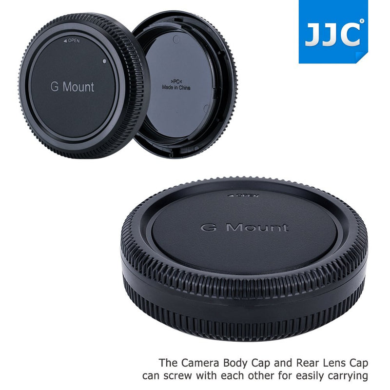 JJC Camera Body Cap & Rear Lens Cap Cover Protector Caps for Fujifilm G Mount Camera GFX 100S 100 50R 50S & for Fujinon GF Lens GF 23mm 30mm 45mm 50mm 63mm 80mm 110mm 120mm 32-64mm 45-100mm 100-200mm