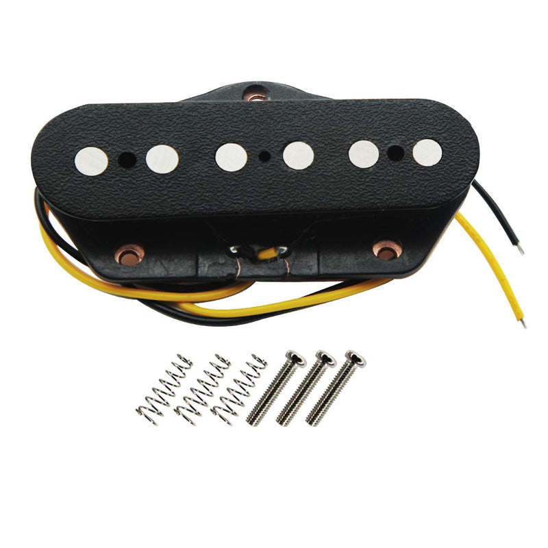 FLEOR Tele Pickups Alnico 5 Black Tele Bridge Pickup Fit Fender Telecaster Bridge Pickup Part