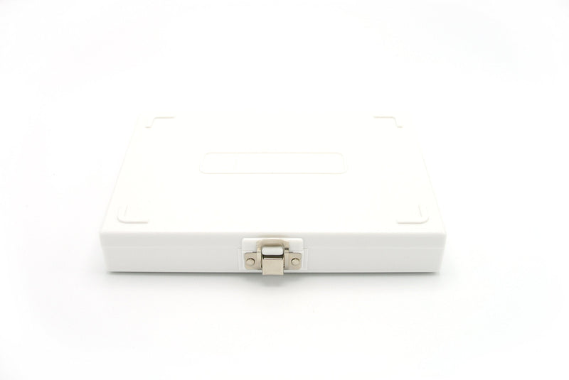 Heathrow Scientific HD15994E White Cork Lined 100 Place Microscope Slide Box, 8.25" Length x 7" Width x 1.3" Height