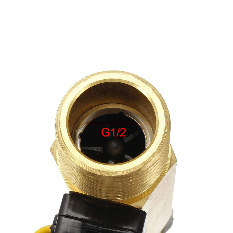 uxcell G1/2 Hall Effect Liquid Water Flow Sensor Switch Meter Counter DC 5V 1-25L/min YF-B7