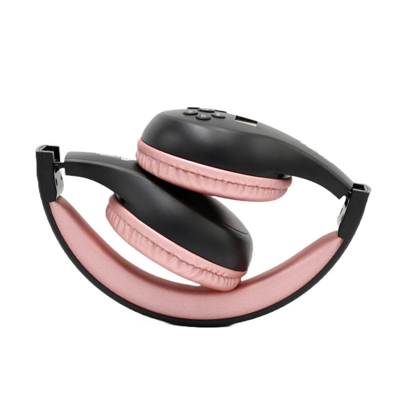 Things Audio Portable Personal FM Radio Headphones Pull-Out Antenna for Great Reception, Walking, Jogging, Relaxing, School, Talk Radio - Powered by 2AA Batteries (Not Included) (Black & Pink) Black & Pink