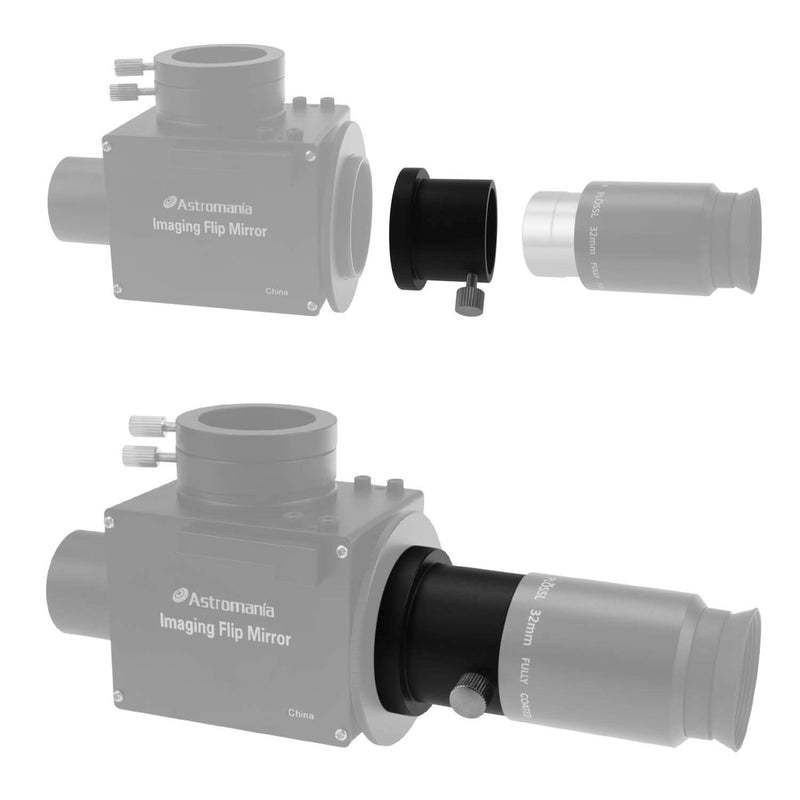 Astromania M42X0.75 Female Thread to 1.25" Adapter - Connecting to a Filter Wheel, to Another Adapter with T-2 Thread, with an Off-axis Guider for Astrophotography or Visual observing