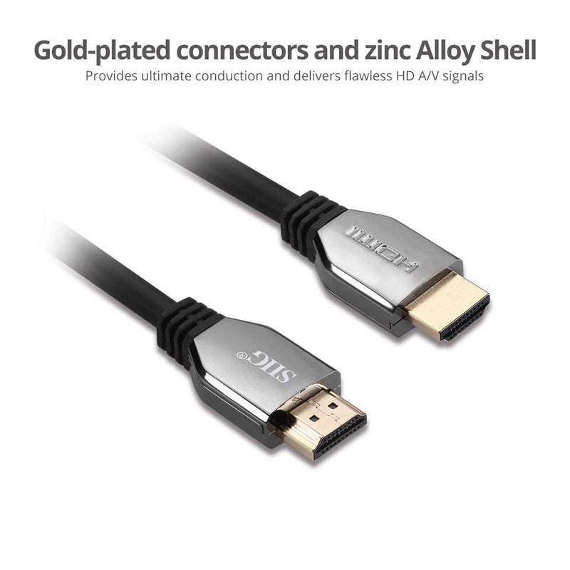 SIIG HDMI 2.1 Cable - 8K, Ultra High Speed HDMI Cable, 48Gbps, 3.3ft, Triple Shielded (CB-H21411-S1) 3.3 ft