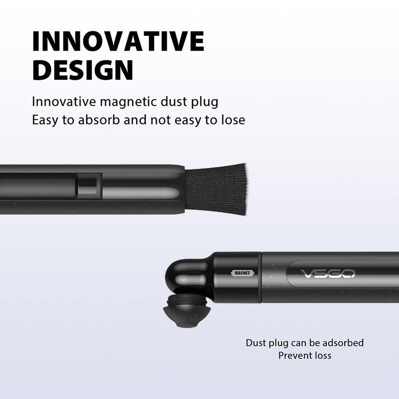 [AUSTRALIA] - VSGO V-P03E Power-Switch Lens Cleaning Pen Compatible for Canon, Nikon, Pentax, Sony Digital Camera Cleaning,AR VR Glasses Phone Tablet Screen Cleaning Pen 