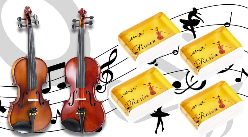 String Rosin for Violin Viola and Cello Rosin for Bows (yellow 4 pack)