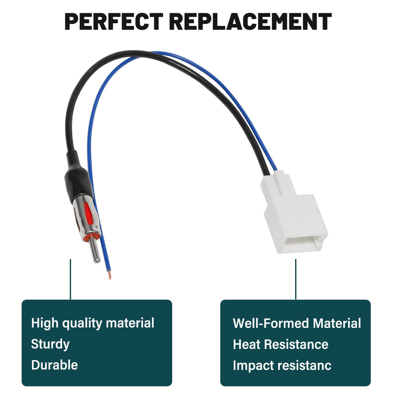 [AUSTRALIA] - Anina Radio Antenna Adapter for 2010-2019 Toyota Subaru Scion Factory Radio to Aftermarket Radio Aerial Extension Wire Harness Plug Cable Male 