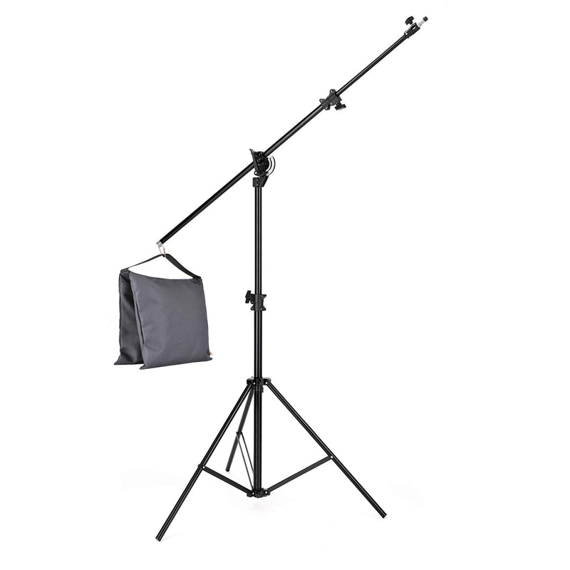 ESINGMILL Saddlebag Sand Bags for Photography Video Equipment, 2 Pack Super Heavy Duty Empty Sandbag Weight Bags for Photo Video Studio Stand, Light Stand Tripod and Jib Arm Mini Camera Crane Gray