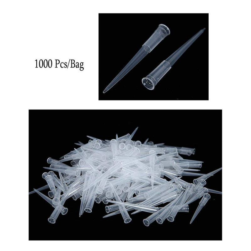 200ul Pipette Tips - Universal Pipette Tips - Clear White,1000 Pcs/Bag 200µL（1000 Pcs/Bag