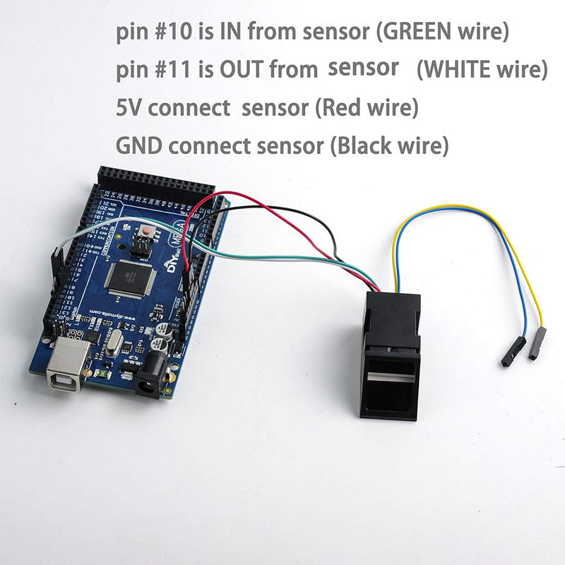 Optical Fingerprint Reader Sensor Module Door Lock Access Control Red Light for Arduino Mega2560 UNO R3 Geekstory