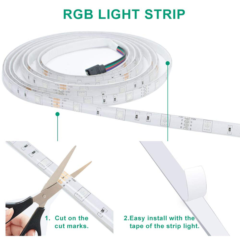 [AUSTRALIA] - AKEPO Smart WiFi LED Strip Lights, LED Lights for Bedroom 16.4ft (5M) Waterproof WiFi Wireless Smart Phone Controlled Rope Lights Kit, Working with Android, iOS, IFTTT, Google Assistant and Alexa 5M/16.4FT 
