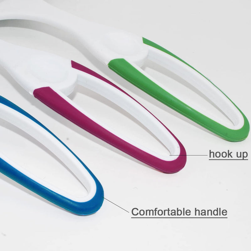3 Packs Squeegee for Shower, Rubber Glass Shower Door Squeegee with 3 Shower Hooks, Shower Squeegee with Hanging Hole Squeegee Fit for Shower, Glass Door, Car Windows, Multifunctional Squeegee Tool 3 Packs+3 Hooks