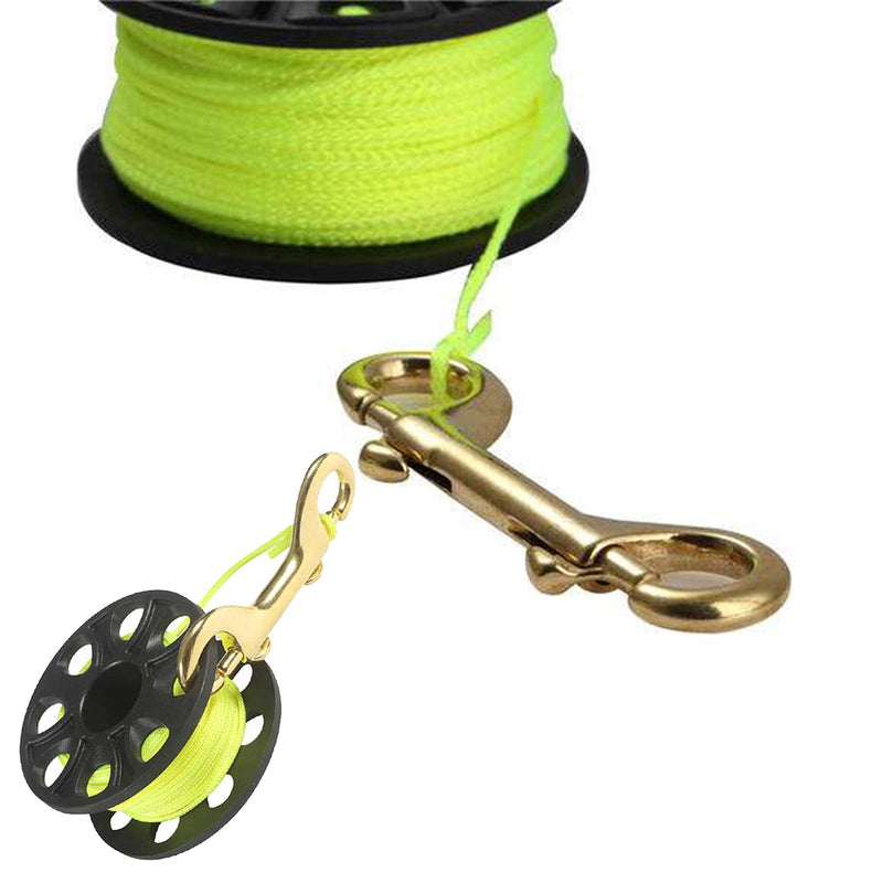 Brass Double End Snap Hook Clip Diving Hook 4 Pcs 5" for Diving pet Luggage Outdoor Mountaineering Tactical Equipment