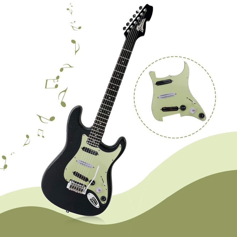 Alnicov SSS 11 Hole Strat Guitar Loaded Pickguard Prewired Scratch Plate For Electric Guitar milky with 3 dual rail humbucker pickup Light cyan
