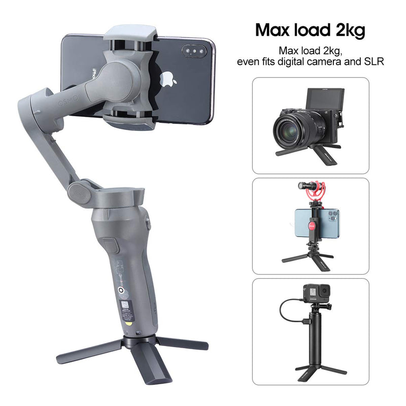 Mini Tripod, PICTRON Desktop Tabletop Tripod Stand, Mini Camera Tripod for Gimbal Handle Grip Stabilizer Selfie Stick Monopod, Smooth 4, Osmo Mobile, Vimble 2