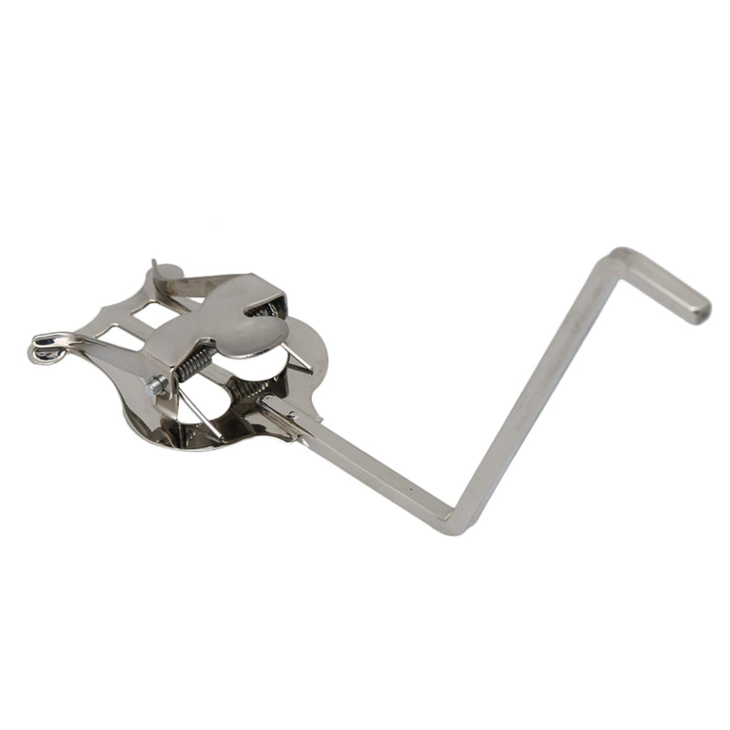 Yibuy Silver Sax Clamp-On Clip Holder Lyre for Alto Tenor Saxophone Band