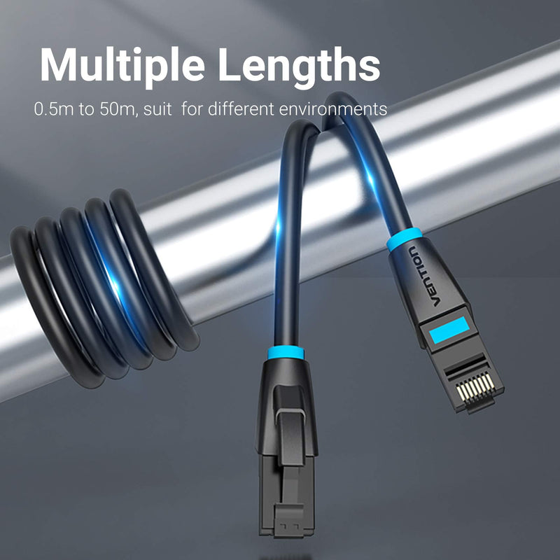[AUSTRALIA] - VENTION Cat 6 Ethernet Cable 26FT High Speed Cat6 Internet Network Patch Cord RJ45 Connector Professional LAN Cable Compatible for Router Gaming Modem PS4 PS5 Xbox 
