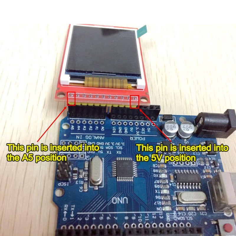 DSD TECH 1.8 Inch TFT LCD Display Module with SPI Interface for Arduino and MCU