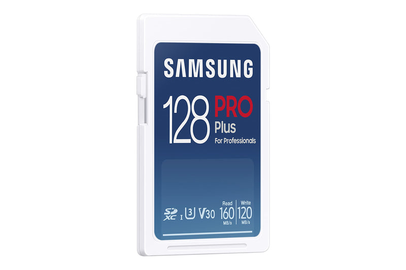 SAMSUNG PRO Plus SD Full Size SDXC Card Plus Reader 128GB, (MB-SD128KB/AM, 2021) Full Size SD PRO PLUS with USB READER Read/Write 160/120 MB/s