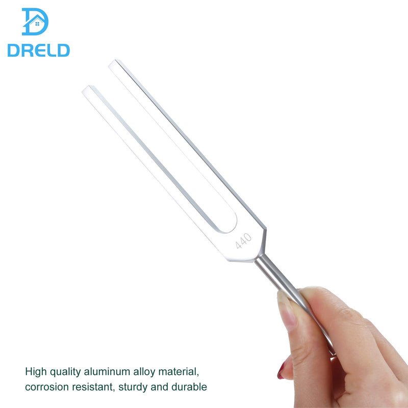 440 Hz Tuning Fork, with Silicone Hammer Bag for DNA Repair Healing, Sound therapy, Perfect Healing, Musical Instrument, Balancing, Healers, Vibration