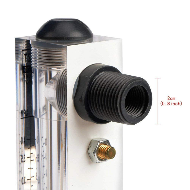 [AUSTRALIA] - Xnrtop Black Adjustable Knob 0.1-1 GPM Panel Type Water Flow Meter LZM-15 