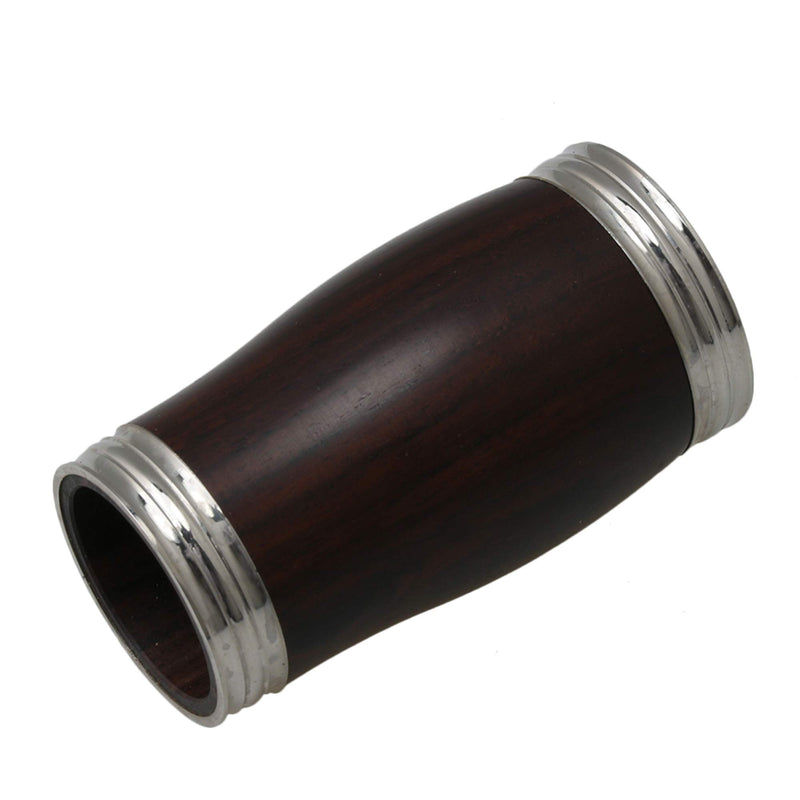 Yibuy Metal Ring Black Bb Ebony Wood Clarinet Barrel 60mm Length