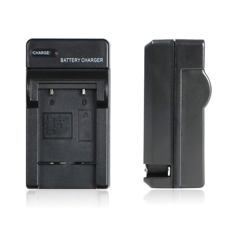 LI-40B LI-42B LI-40C Camera Battery Charger for Olympus FE-240, FE-280, FE-290, FE-300, FE-320, FE-340, FE-350, FE-4010, FE-5030, µ 1040, µ780, µ 790 SW, µ770 SW, u795 SW, u820 More Digital Cameras